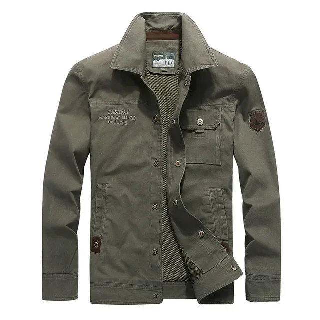 thumbnail image 1 of Chaquetas de primavera y otoño para hombre, abrigos, chaqueta militar ajustada, chaqueta impermeable para hombre, chaqueta de senderismo para exteriores, chaqueta cortavientos para hombre, 1 of 5