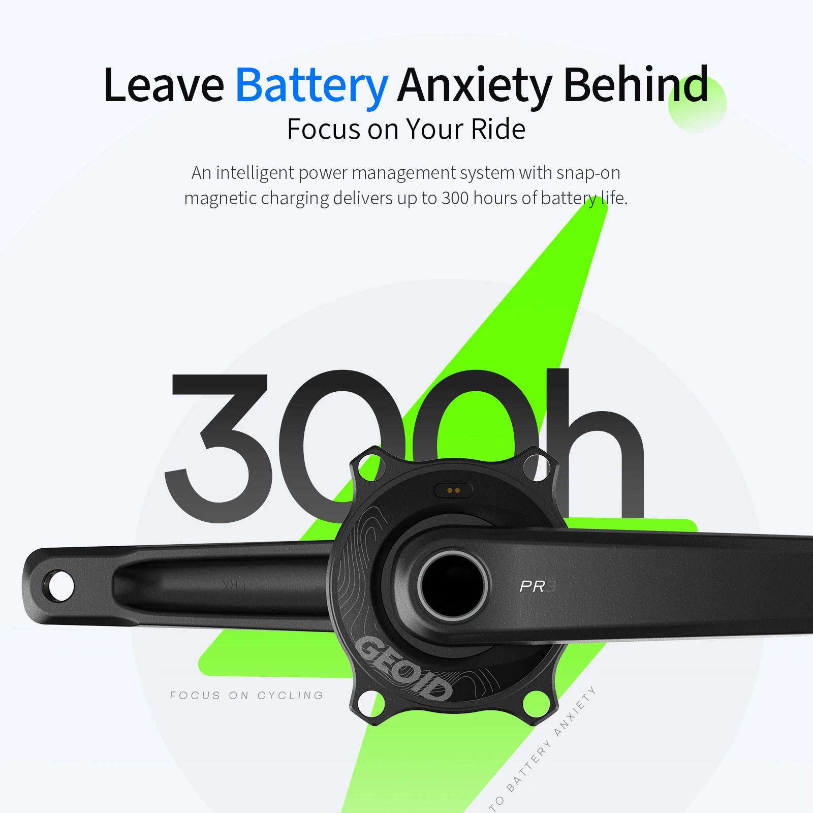 GEOID PM500 パワーメーター 110BCD 4ボルトクランク 24mmスピンドル