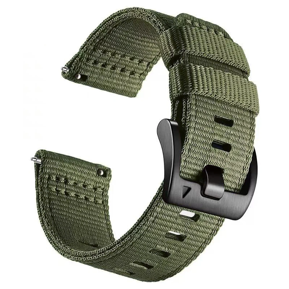 Canvas Wristband Strap – Premium 22mm Watchband Bracelet Accessory