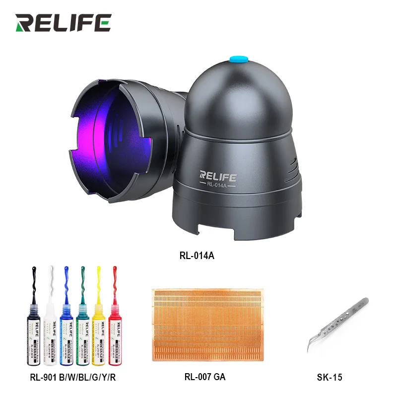 RELIFE RL-014A USB UV Glue Curing Lamp  Portable Mobile Phone Repair Tool Smartphone Green Oil Heater Lamp