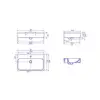 Rectangular White Ceramic Wall Mounted/Vessel Bathroom Sink Overflow Modern Design 30x18.9x5.1 2