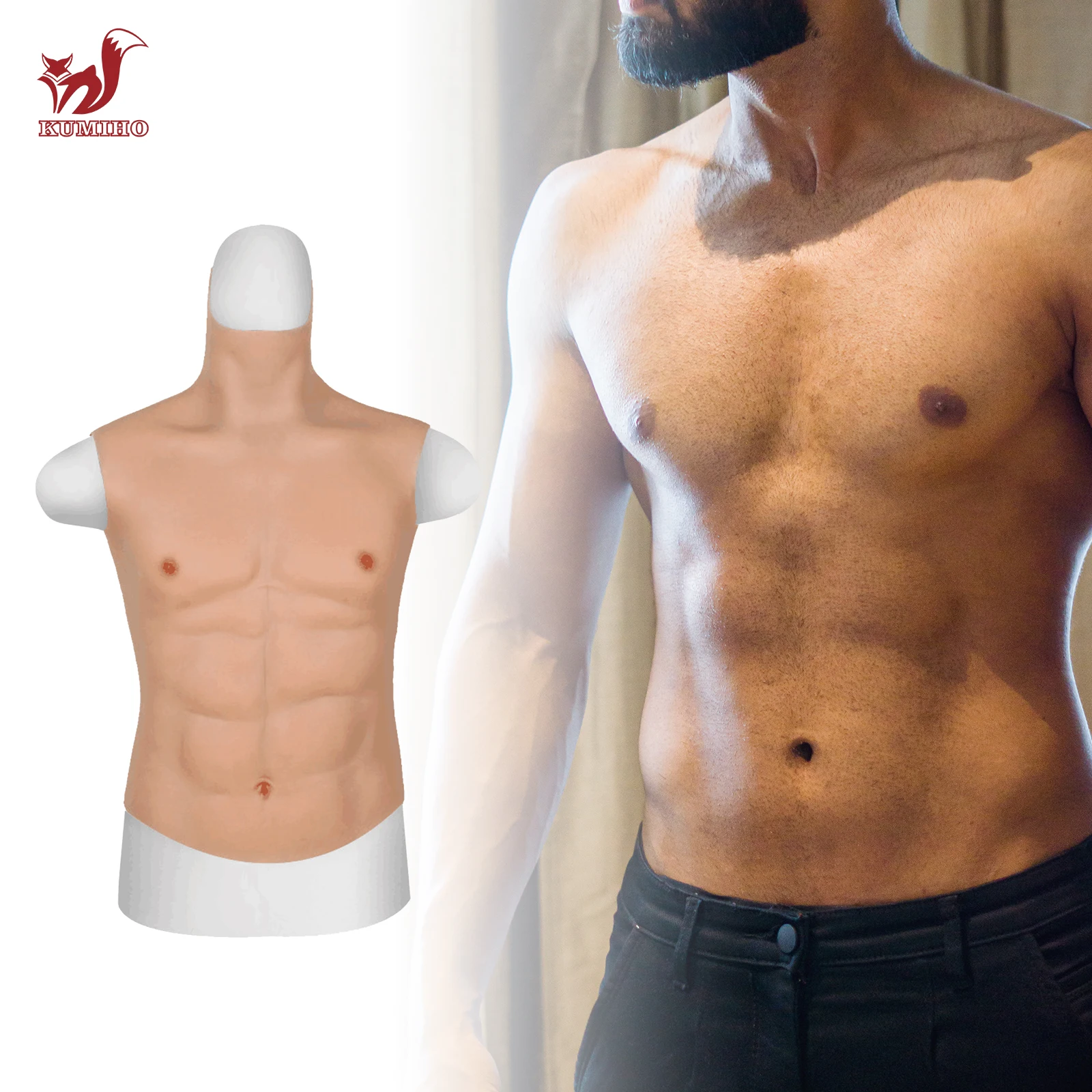 Kumiho Fake Muscle Man Crossdressing Muscoli In Silicone Abs Muscle Simulator Muscle Per Cosplay Crossdresser