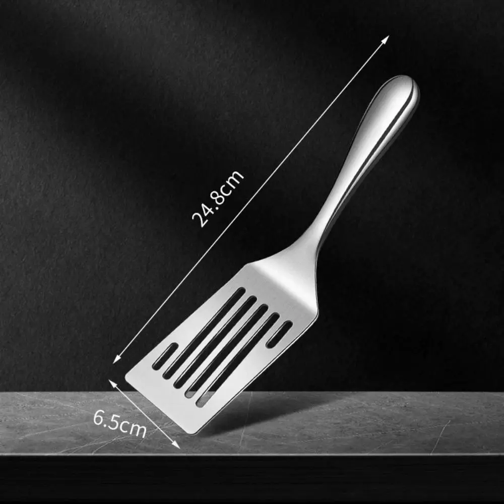 Household Frying Spatula 1/2pcs 8.58/9.76 Inch Stainless Steel Steak Spatula Short Handle Rice Spoon BBQ kitchen utensils