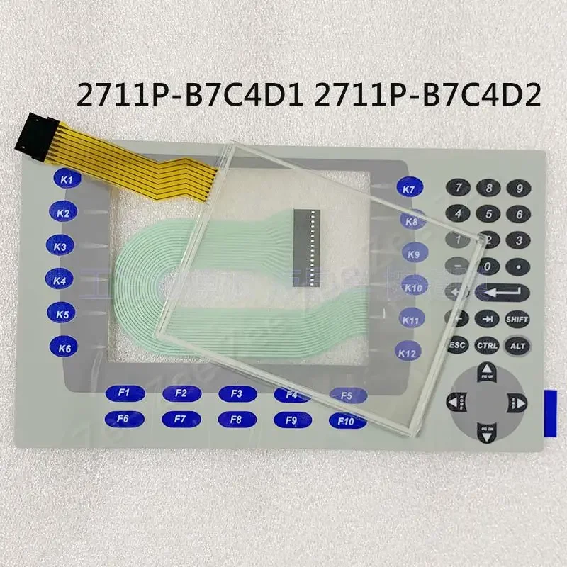 

Сенсорный экран, стеклянная панель, дигитайзер для PanelView Plus 700 2711P-B7C4D1 2711P-B7C4D2, сенсорный мембранный переключатель клавиатуры