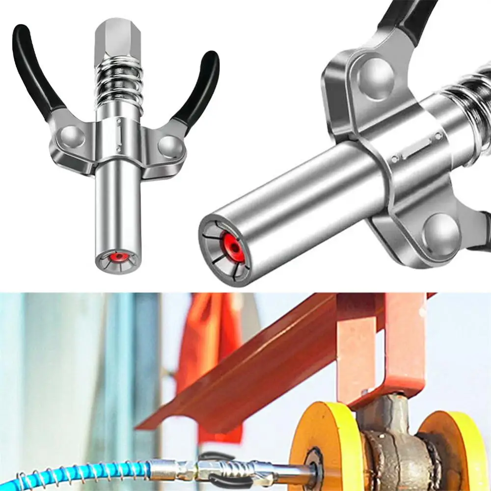 

Auto Filling Equipment Oil Nipple Auto Fuel Equipment Coupler Heavy-Duty Quick Release Grease Gun Coupler Nozzle Car Repair Tool