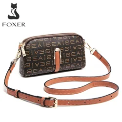 FOXER Brand PVC Leather Clutch Bag Women Crossbody Shoulder Bag Lady Fashion Design Shell Messenger Bag High Quality Phone Purse