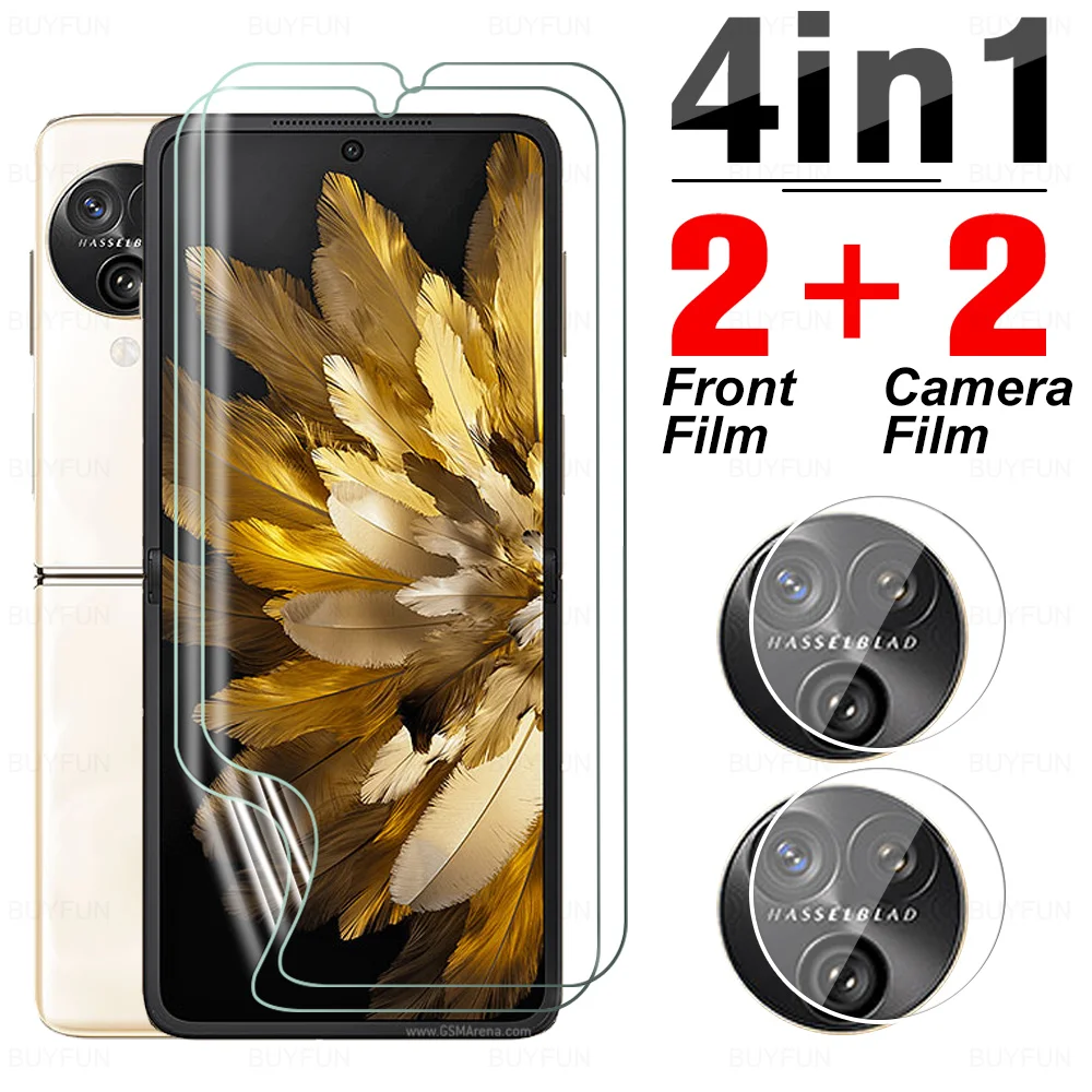 4 To1 Hydrogel Film Per Oppo Find N3 Flip 5G Screen Protector Appo Findn3Flip Findn3 N 3 Flip N3Flip 2023 Pht110 Hd Camera Glass