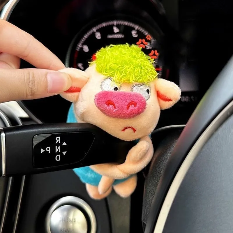 Car interior accessories Car Turn Signal Decoration Set Car Interior Decoration Cute Creative Piggy Bear Wiper Doll Girl Accessories Interior