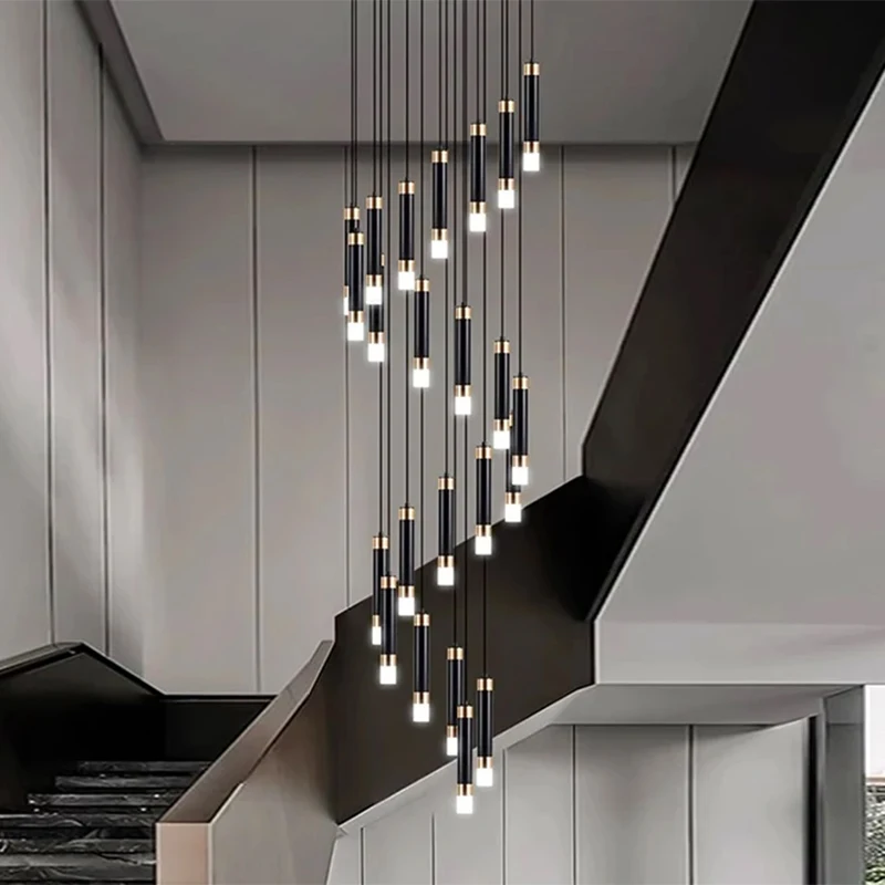 

Nordic home decoration, stair chandelier, living room bedroom and dining room Pendant lights, ceiling light, indoor lighting