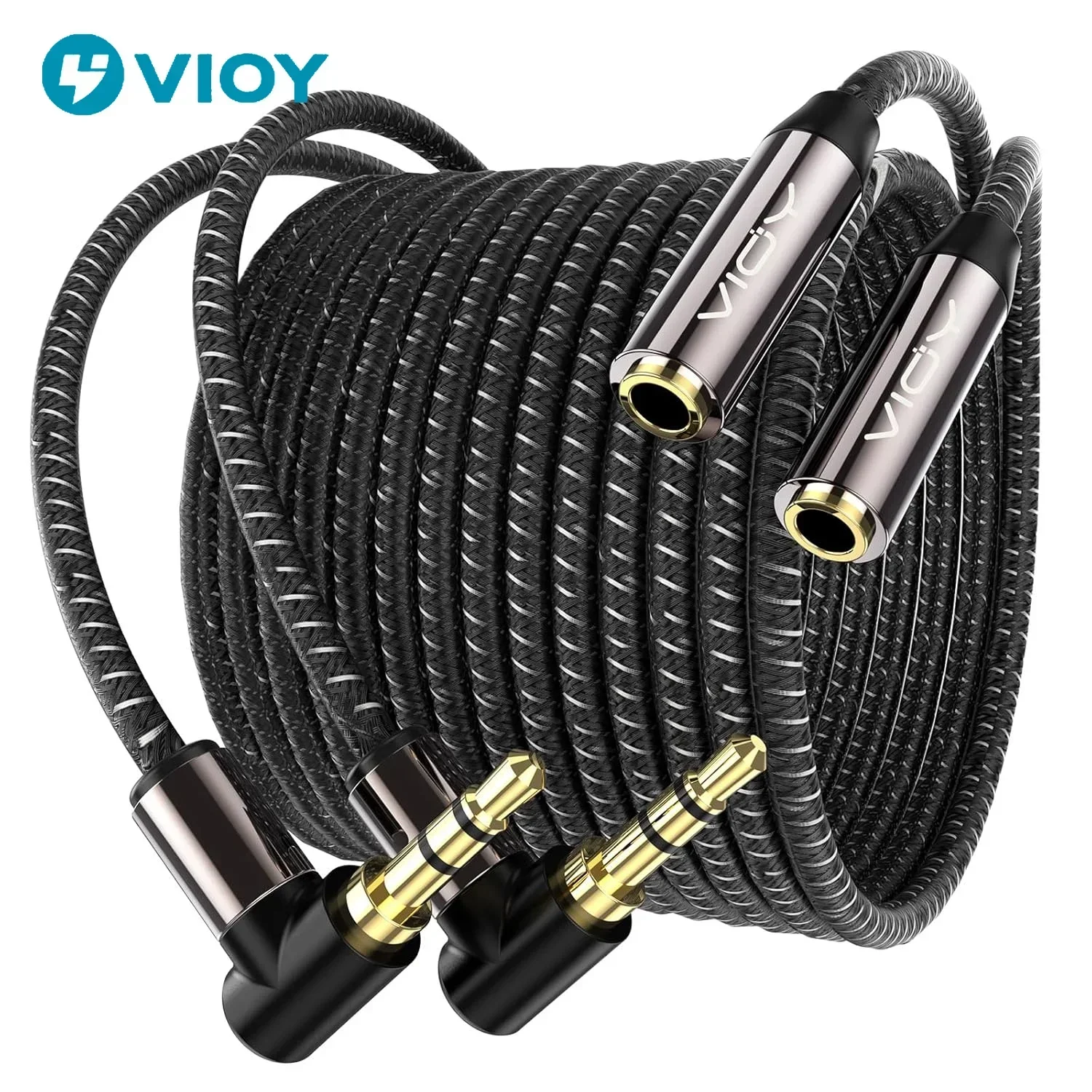 12 Foot 3.5mm Aux Extension Cable | Male To Female Stereo Audio Cable For Headphones, Speakers, PC, TV