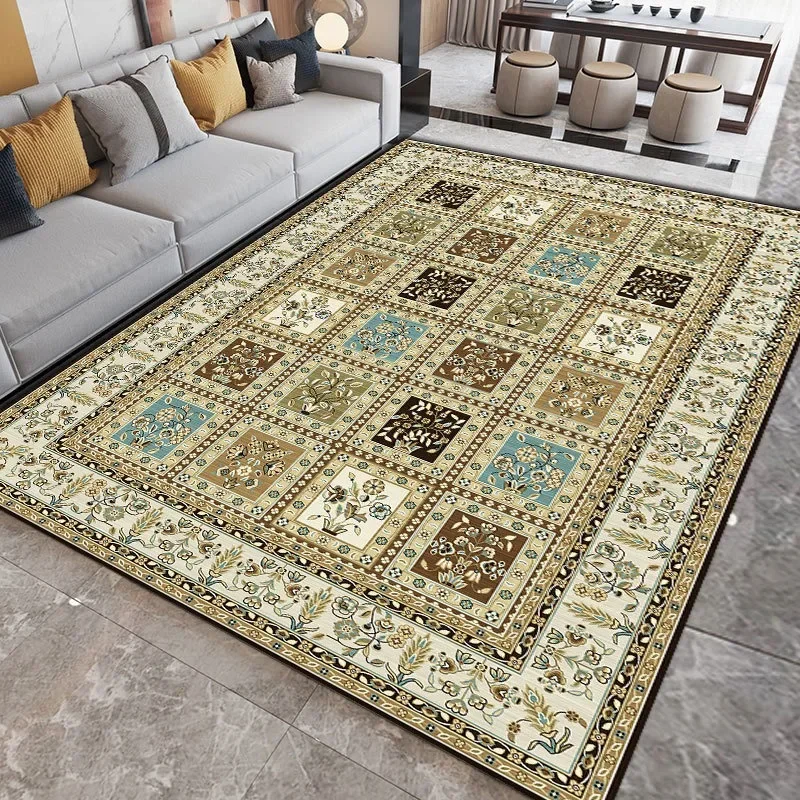 VIKAMA European retro ethnic style Iranian Turkish loop pile household carpet living room large coffee table kitchen non-slip we 2