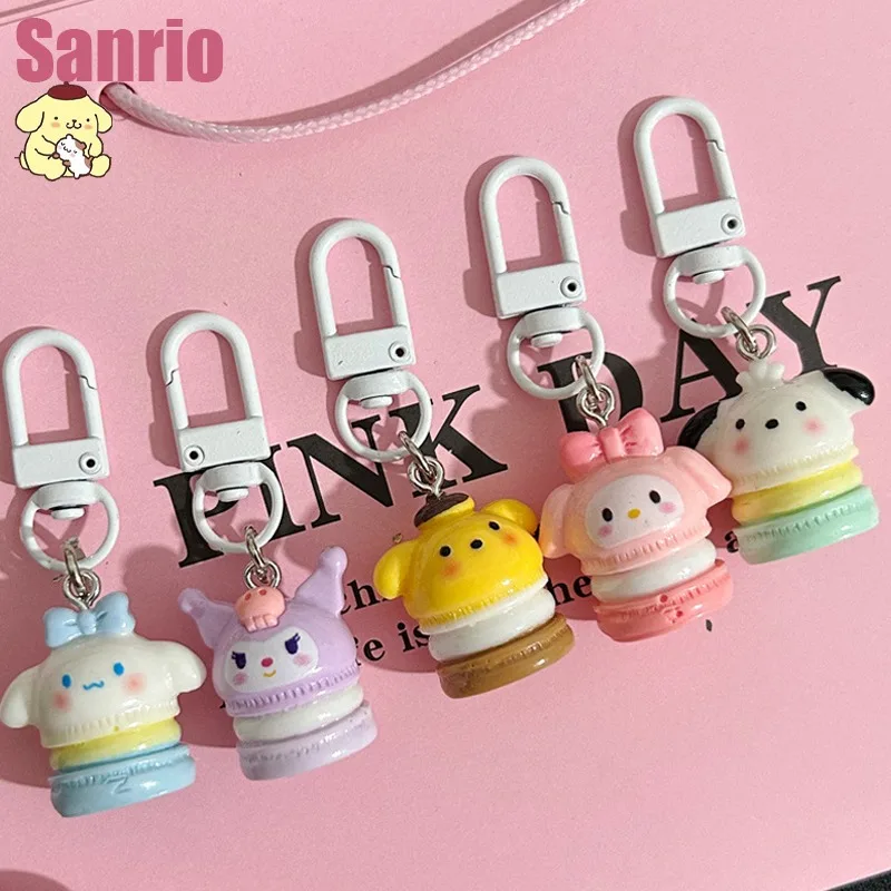 

Sanrio Hello Kitty Cinnamoroll Pompompurin Kuromi Kawaii Cartoon Keychain Children's Schoolbag Pendant Cute Anime Accessories