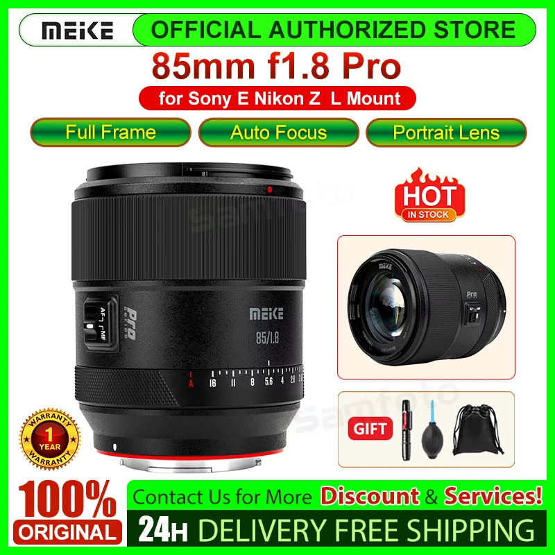 Sony A7cii Meike 85mm II Auto Focus Lens For Sony E-Mount