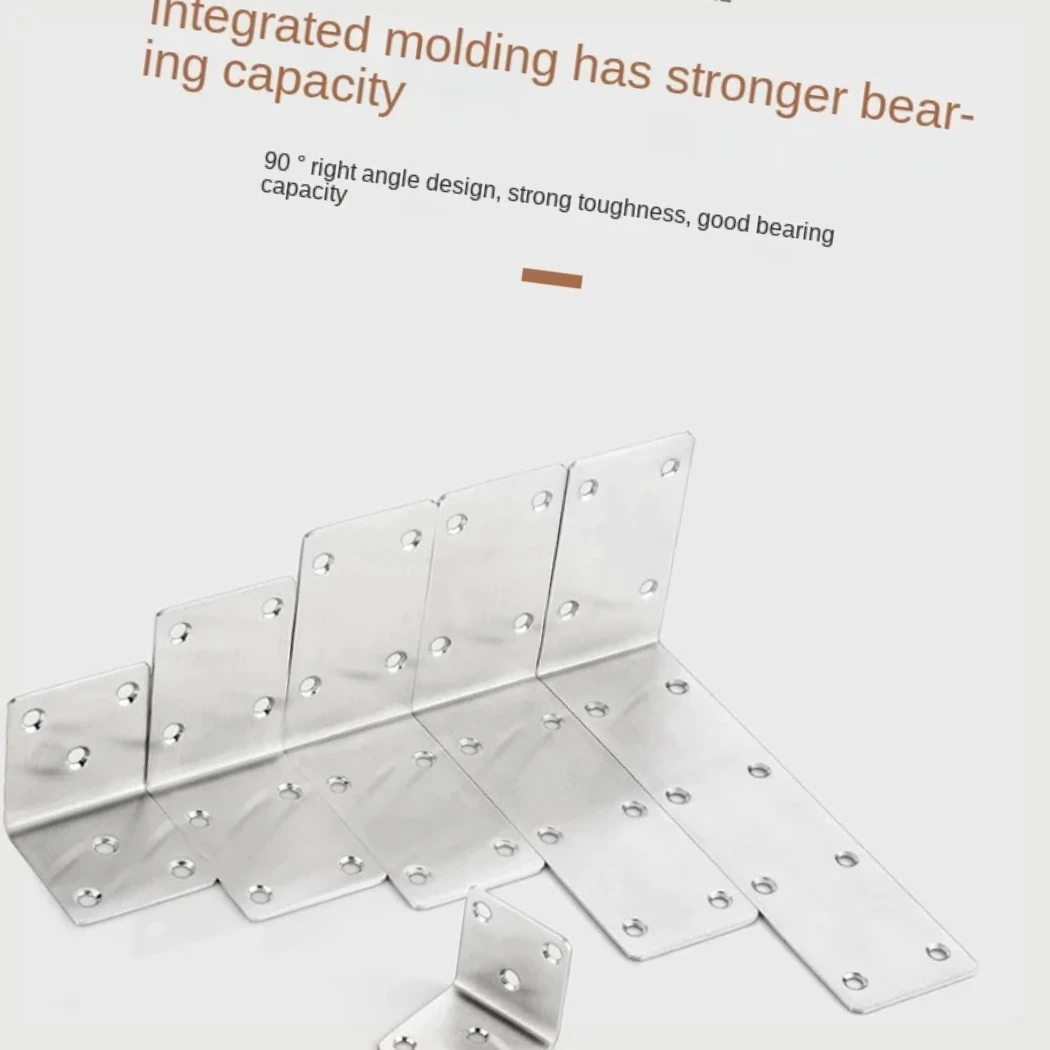 Thickened Stainless Steel Triangular Bracket Replacement Shelf Slotted Cabinet Shelf Nine-ratio Partition Angle Iron