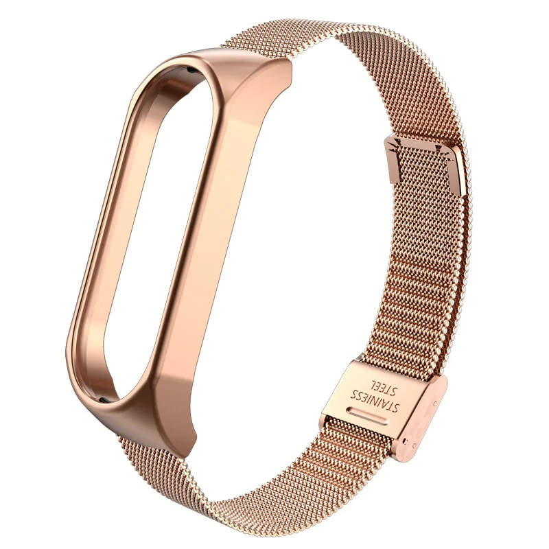 Rose Gold Stainless Steel Sports Strap