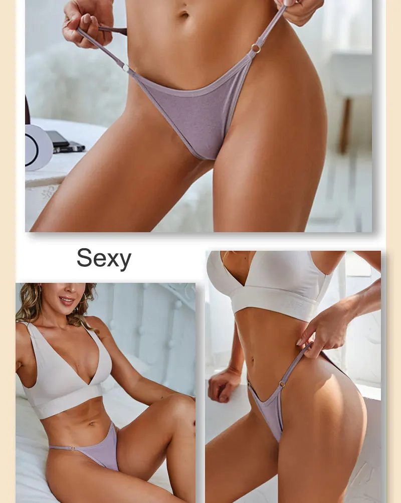 Cotton Bikini Panties - Women’s Low Waist Briefs | Comfortable Soft Cotton Lingerie Set