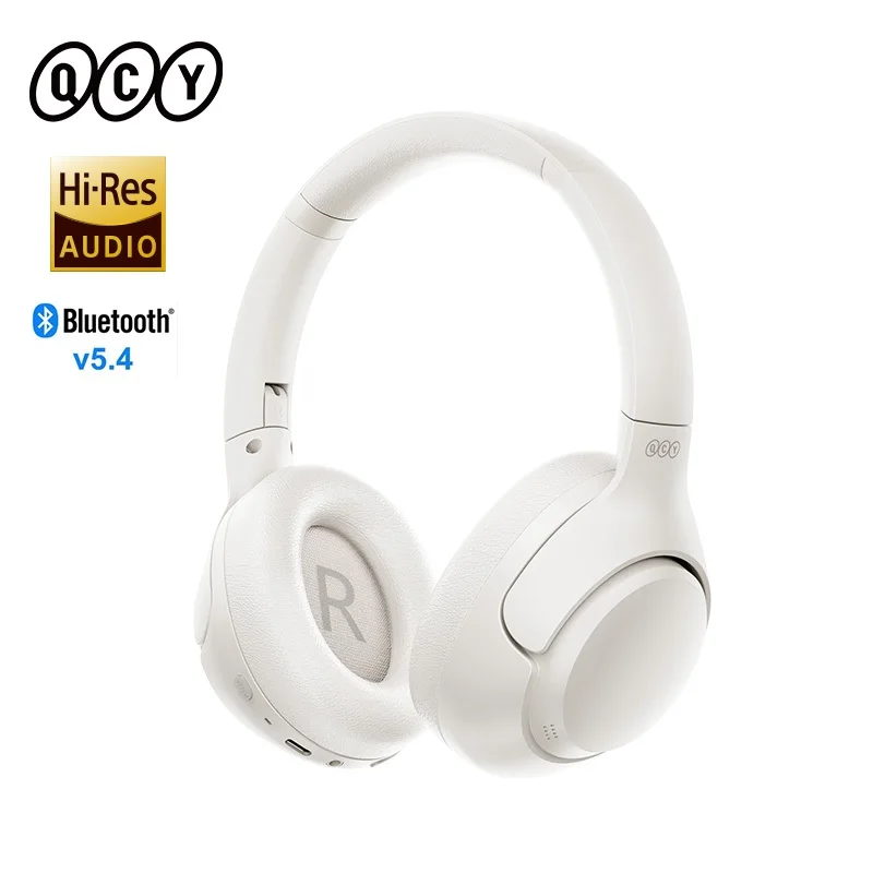 큐씨와이 H3 ANC 무선 헤드폰, 블루투스 5.4, 고해상도 오디오 오버 이어 헤드셋, 43dB 하이브리드 액티브 노이즈 캔슬링 이어폰, 60H - AliExpress 44
