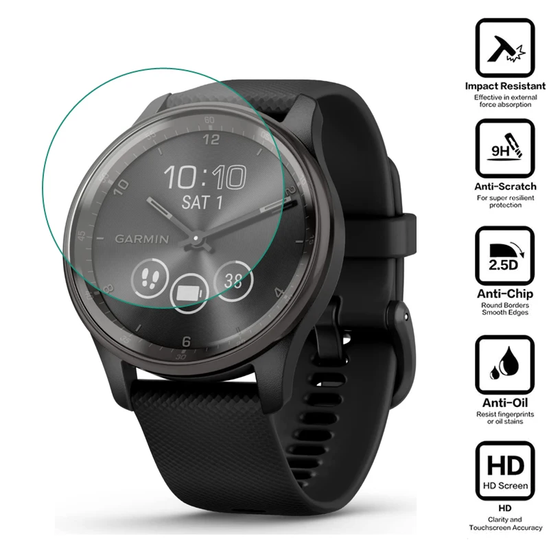 

Защитная пленка из закаленного стекла для смарт-часов Garmin Vivomove