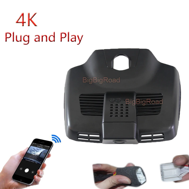 

4K Plug And Play Wifi Car DVR Dash Camera Video Recorder For Mercedes Benz E200 E300 E320L W213 2016 2017 2018 2019 GLC300L 2020
