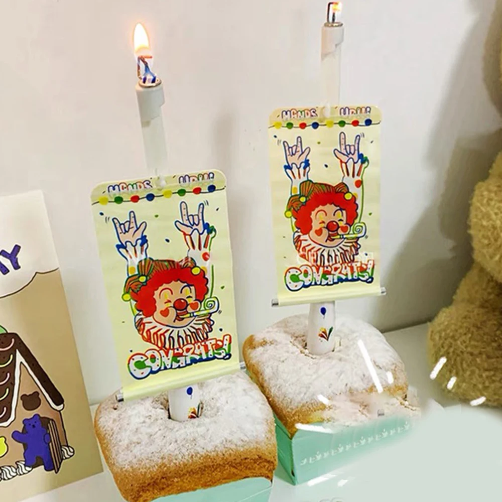 Description Picture 4 of itemCreative Surprise Spray Flower Music Candle Birthday Banner Cake Decorations Funny Wedding Birthday Party Decoration Supplies