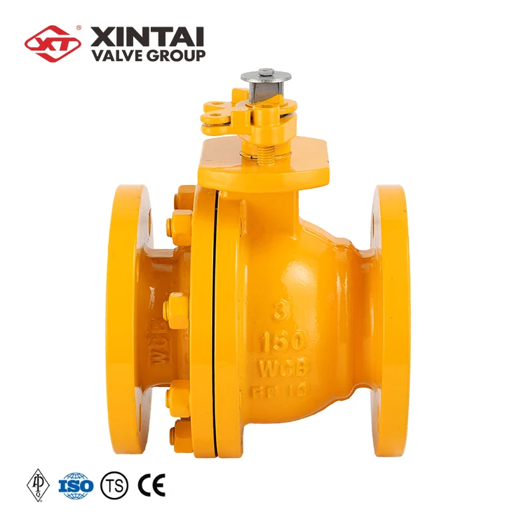

Ex-factory Price Q41F-150LBC 3" Cast Steel Flange API 6D Floating Ball Valve