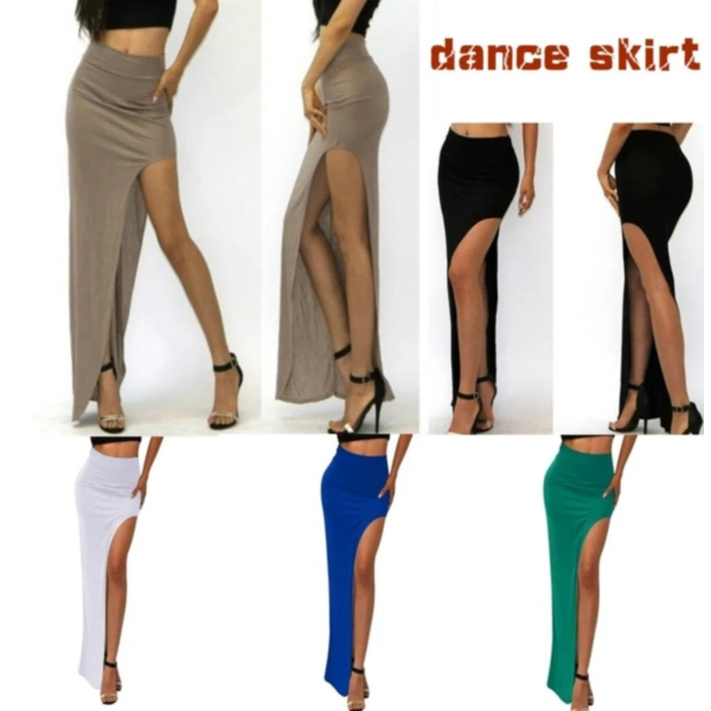 

New Brand Designer summer Hot Sale 2023 Novelty Sexy Women Skirt Lady Open Side Split Skirt High Waist Long Maxi Skirt