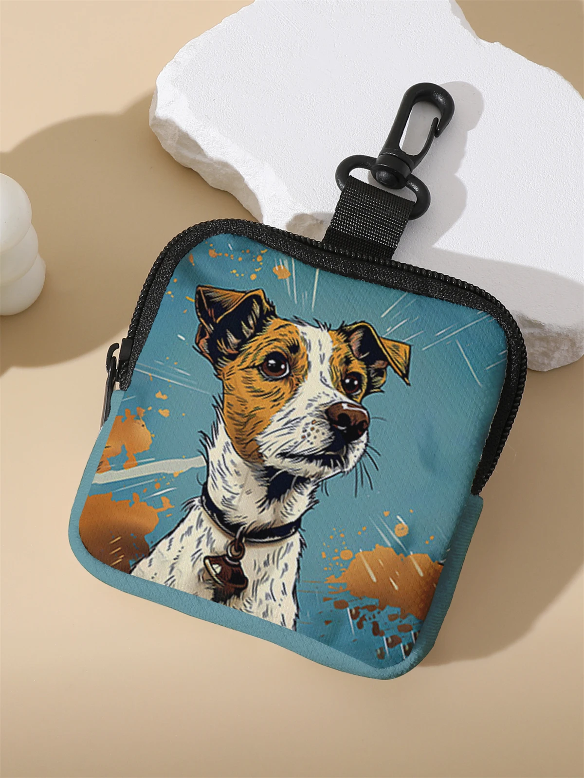 A large capacity coin wallet with a dog pattern, a digital printed coin wallet, and a storage bag are ideal choices for gifs
