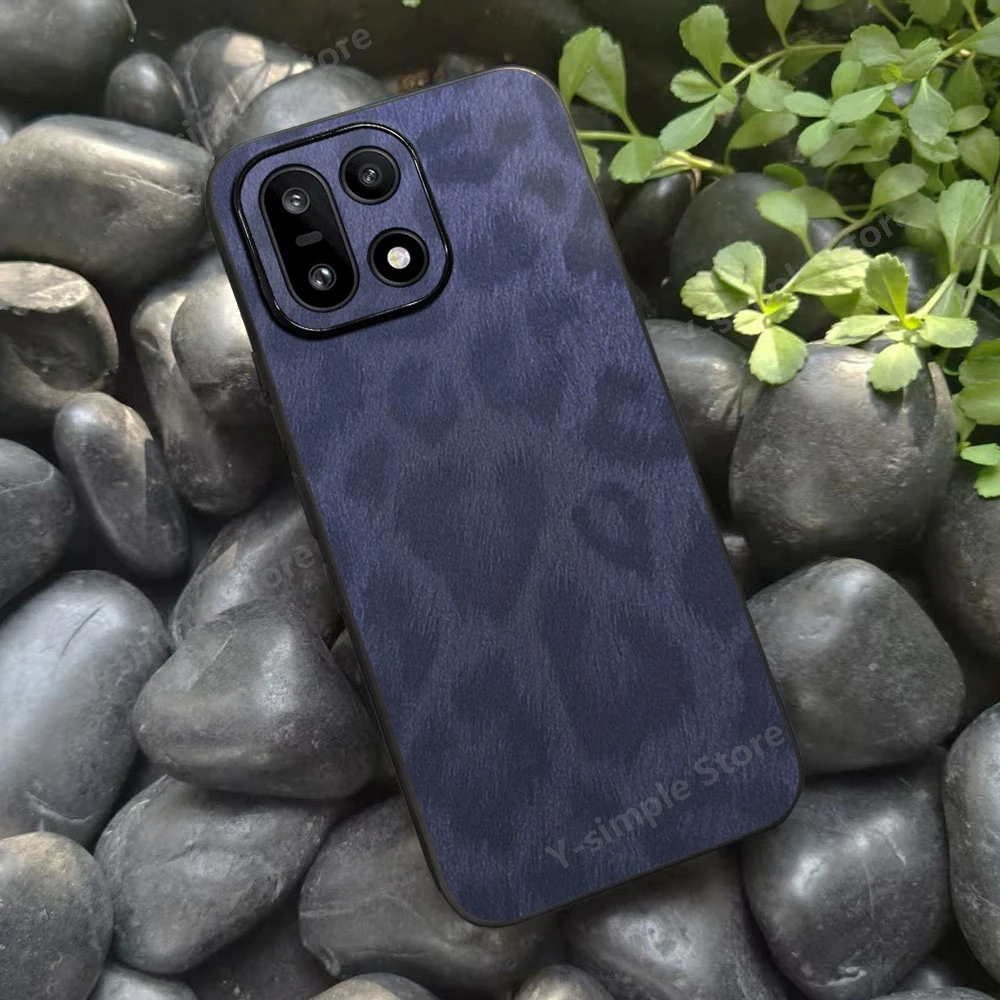Elegant Leather Silicone Protective Phone Back Cover