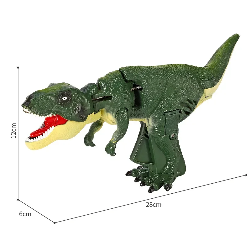 Fun Spring Swing Dinosaur Fidget Toy for Kid Hand-operated Telescopic Swing Za ZaZa Dinosaur Stress Relief Toy Christmas Gift