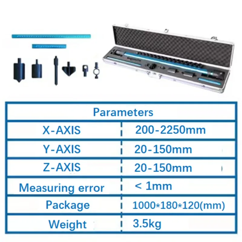 Professional Car Body Sheet Metal Measuring Ruler Car Body 2D Measuring System Repair Kit