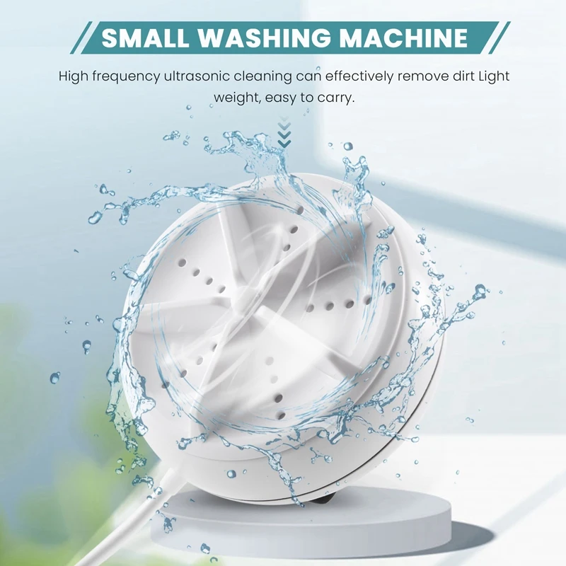 Personal Rotary Washing Machine Portable Ultrasonic Turbine Technology Dirt Washing Machine For Family Travel