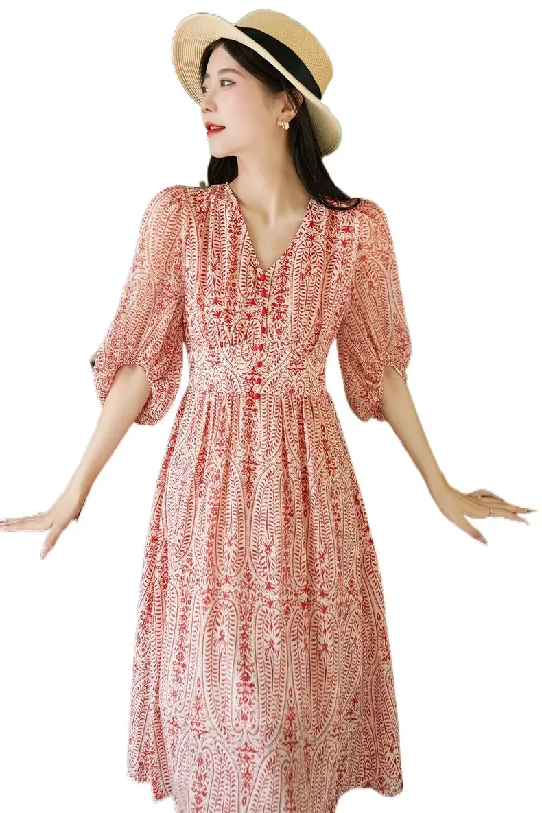 

2023 Women's Clothing Print Dress