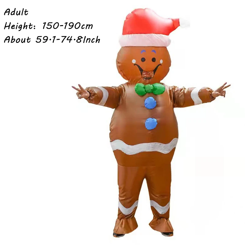 Disfraz Inflable De Papá Noel Para Adultos | Unisex (elfo O Muñeco De Nieve) | Divertido Para Fiestas De Navidad