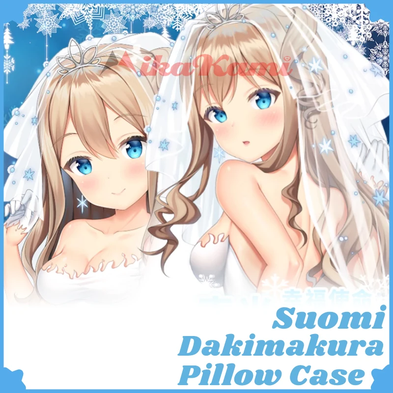 

KP31 Suomi Dakimakura Girls Frontline Game Pillowcase Pillow Case Fullbody Hugging Cushion Cover Otaku Home Bedding Decor Gift