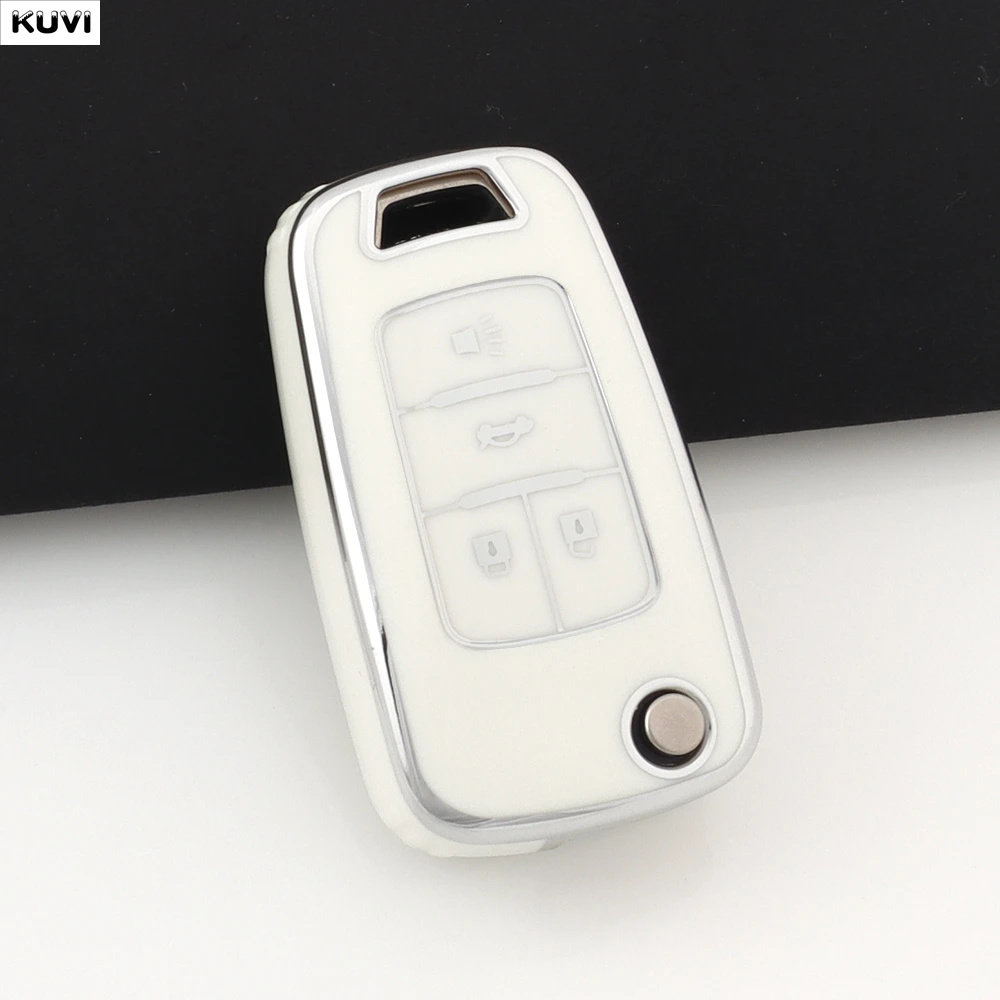 Premium TPU Car Key Case Cover – 3/4 Button Protection