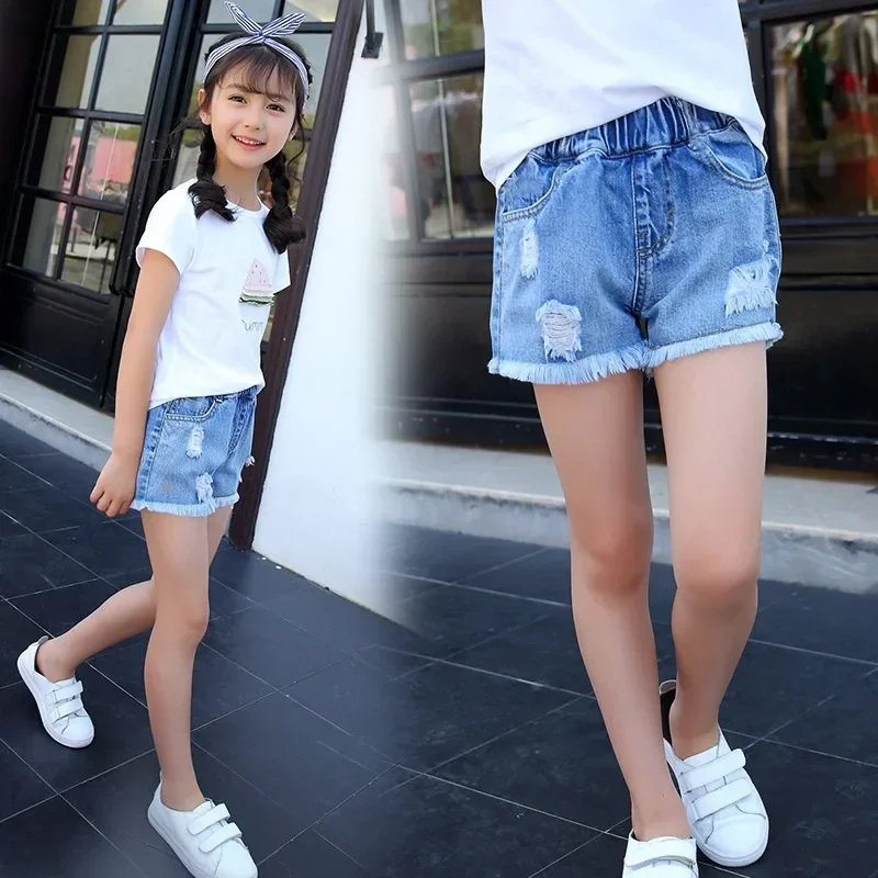 Girls Summer Denim Shorts 6