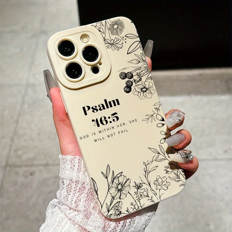 Angel Eye Phone Case with Bible Floral Design – Perfect Gift Option