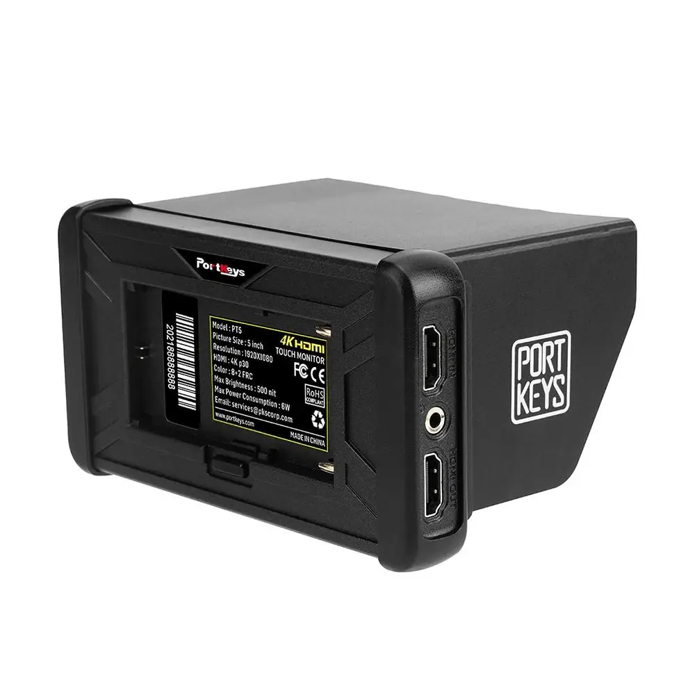 PT6 5.2 Inch Touchscreen Camera Field Monitor 3D LUT 600nit 1080P Display Live S