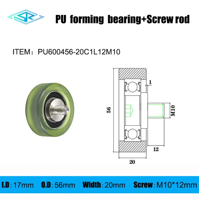 The manufacturer provides externally threaded Polyurethane forming