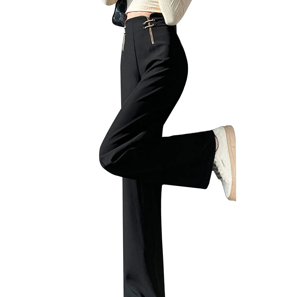 

Women's Pants Fashion 2023 New Slim Casual Relaxed High Waist Drop Straight Suit Floor