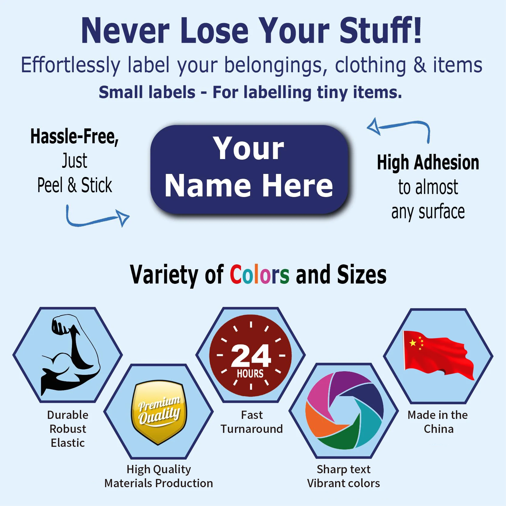 Waterproof name label sticker customizable 2 lines of text suitable for schools and home offices (30-120) custom design stickers custom stickers decorative labels stickers self adhesive stickers alphabet label stickers paper stickers adhesive stickers