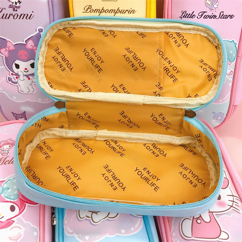 New Sanrio Pencil Case Cinnamon Roll Melody Pencil Case Eva Pencil Case  Multifunctional Sandwich Storage Bag - AliExpress