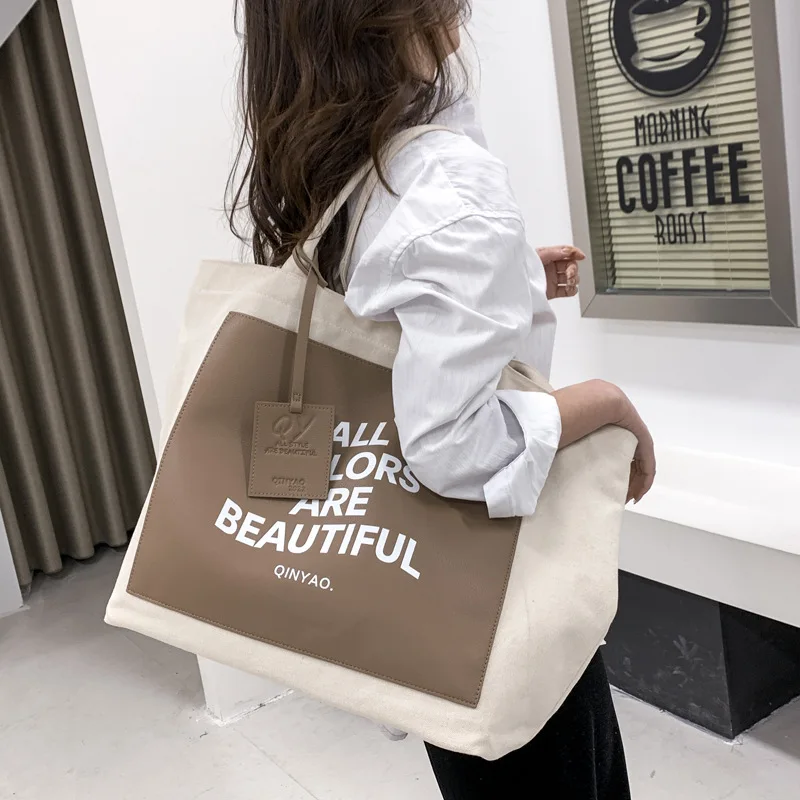 Casual Canvas Large Capacity Tote Bag Women Handbags Designer Brand  Shoulder Crossbody Bags Luxury Big Shopper Bag Purse 2023 - AliExpress