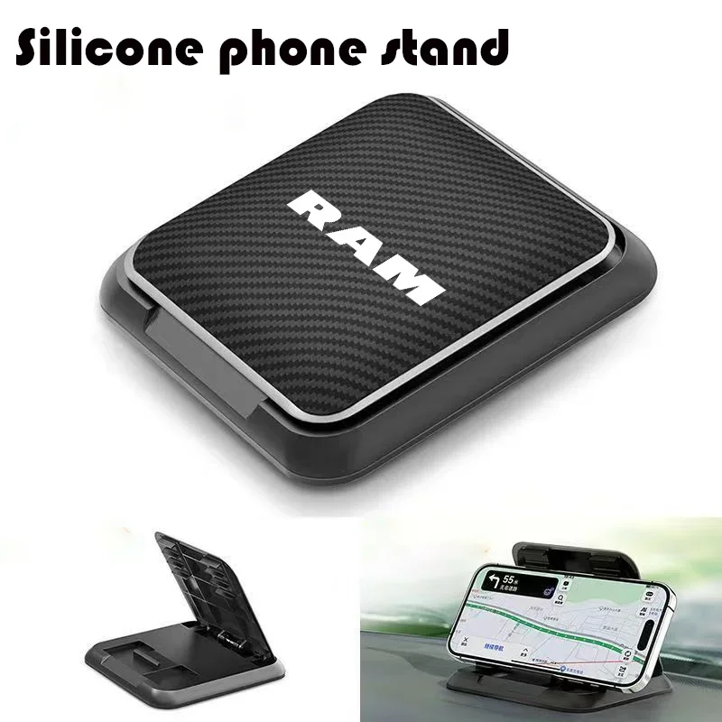 Car Phone Holder GPS Navigation Dashboard Phone Holder Stand For RAM SRT 1500 2500 3500 Car accessories