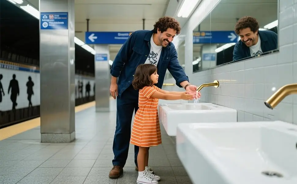 concealed automatic sensor faucet