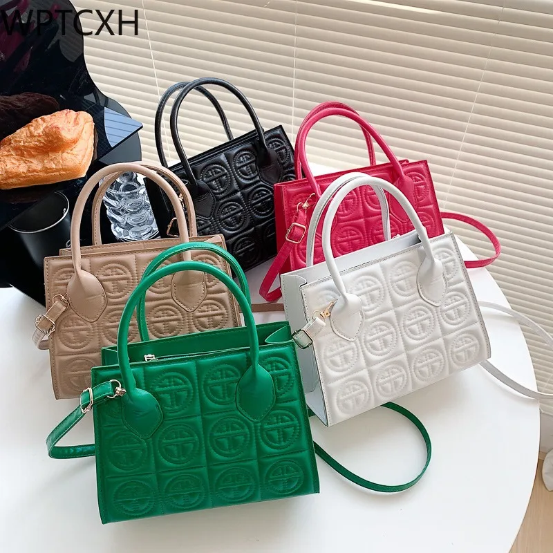 

2024 New Luxury PU Leather Ladies Small Handbags Embroidered Shoulder Hand Bags for Women Commuter Crossbody Handbag