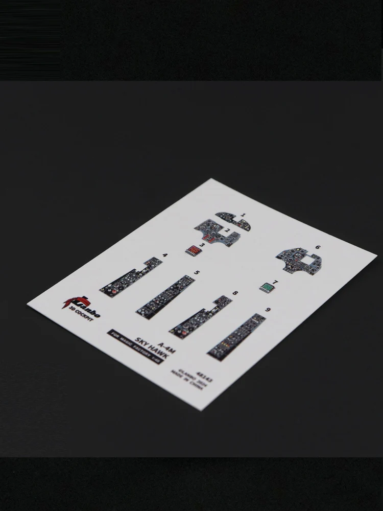 Lanbo 3D printing 48143 A-4M Skyhawk color cockpit instrument, for magic factory kit 1/48 2