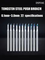 DSPIAE Model Making Tool PB Series Full Section Tungsten Steel Pushing Knife Head 0.1-3.0MM Multiple Models 1