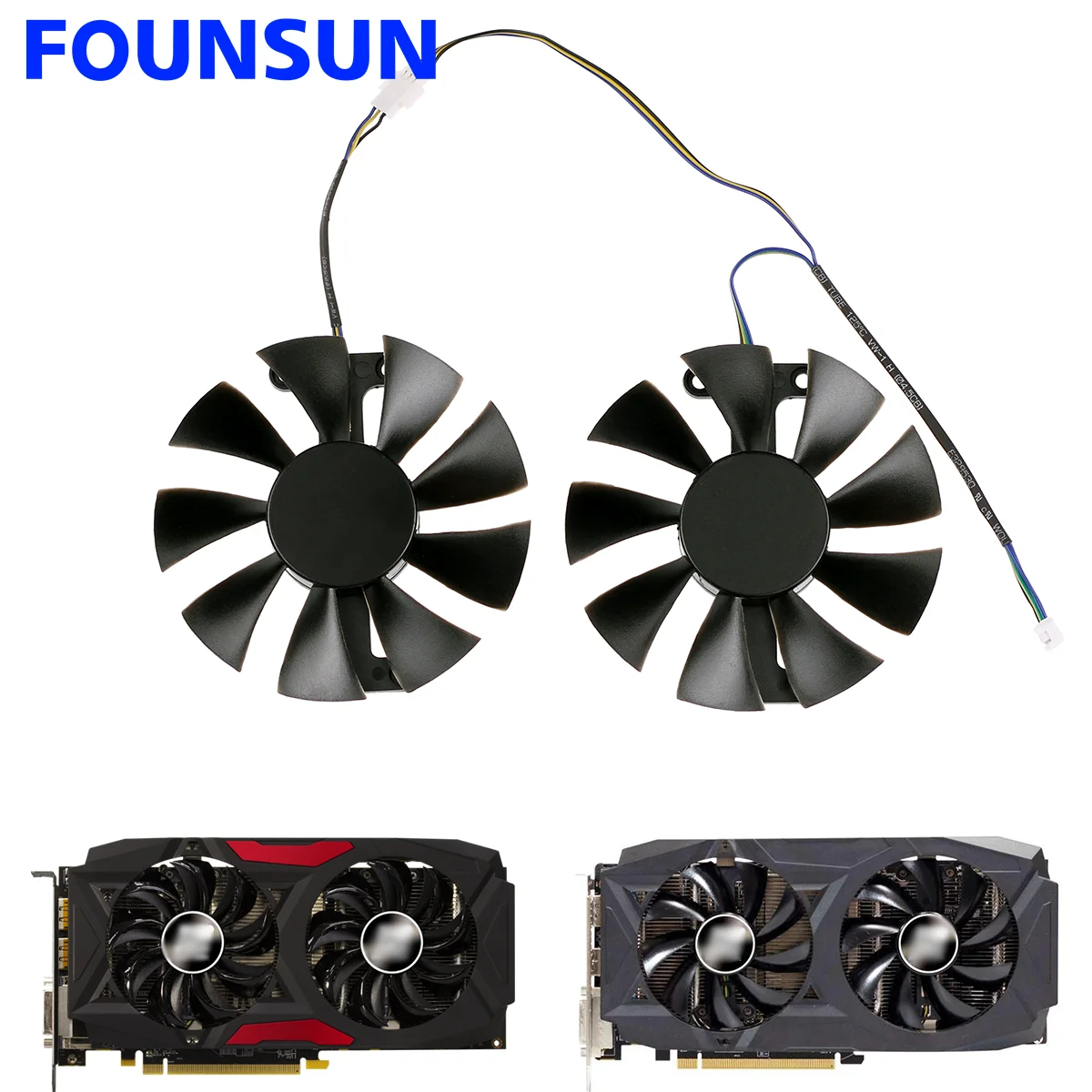 

New 85MM GA91S2U Cooling Fan Replacement For PowerColor Red Devil Radeon RX 470 480 580 Graphics Video Card Cooler Fan