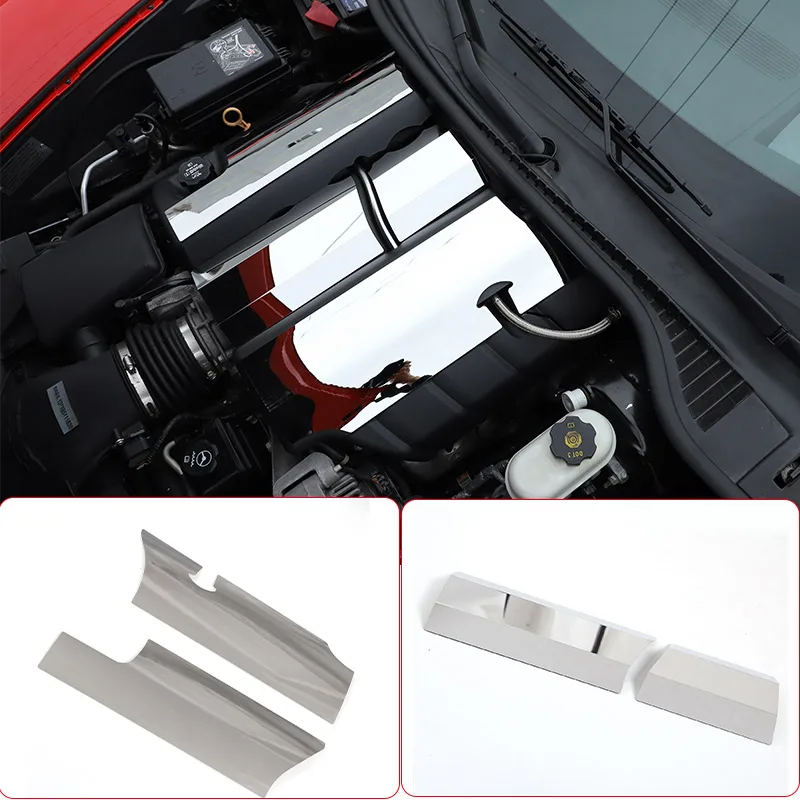 

Для Chevrolet Corvette C6 2005-2013 Защитная крышка для автомобильного салона из нержавеющей стали, декоративная крышка, автомобильные аксессуары